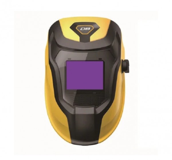 Imagen de CARETA ELECTRONICA NEGRO/AMARILLO JAGUAR VIDRIO GRANDE TRUE COLOR 4 SENSORES JA-1VGT