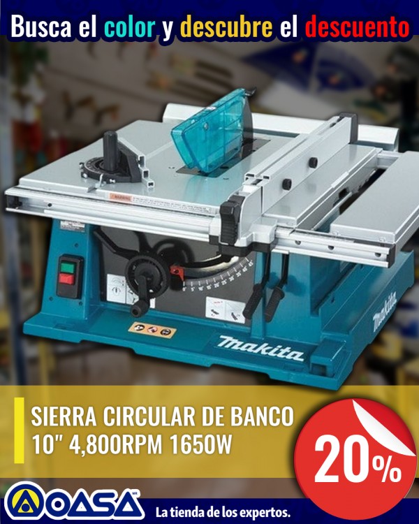 Imagen de SIERRA CIRCULAR DE BANCO MAKITA 2704