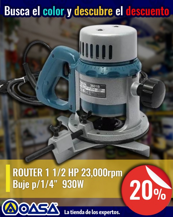 Imagen de ROUTER 1-1/2 Hp MAKITA 3601B