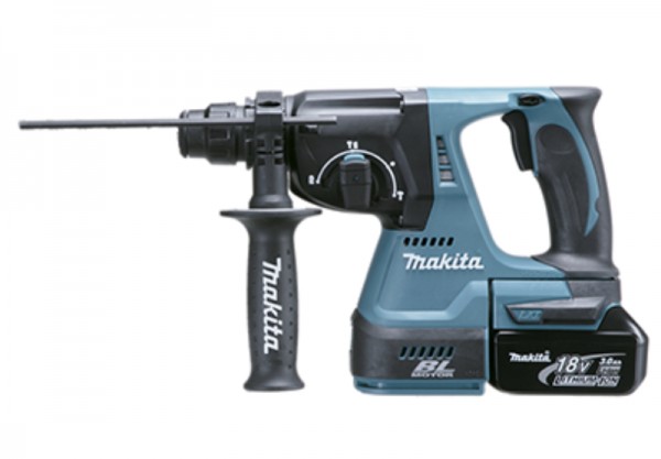 Imagen de ROTOMARTILLO ELECTRONEUMATICO INALAMBRICO 24MM 15/16 18VCC MAKITA DHR242RFE