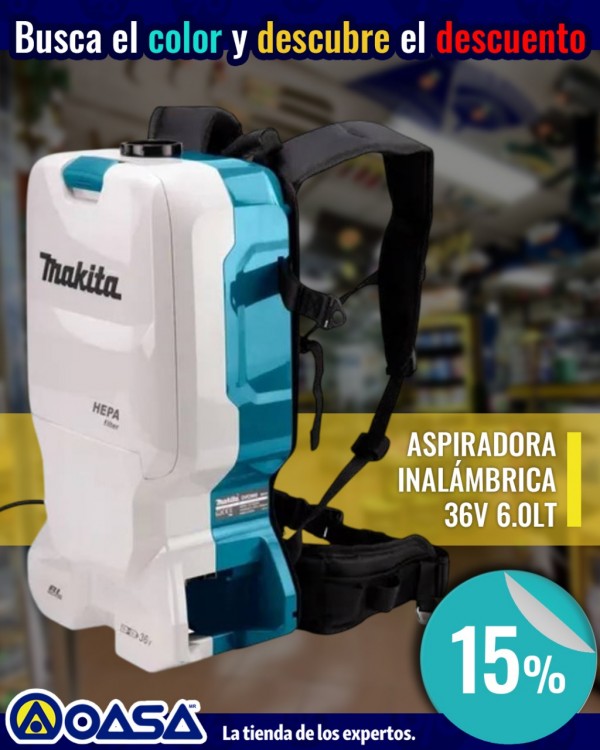 Imagen de ASPIRADORA INALAMBRICA MAKITA DVC660Z
